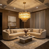 Star Shaped Glass Tube Chandelier