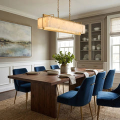 Alabaster Panel Chandelier