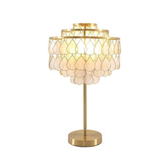 Teardrops Capiz Table Lamp