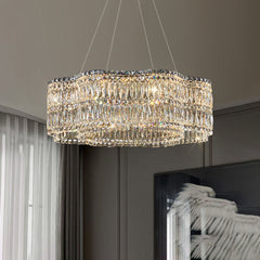 Modern Floral K9 Crystal Chandelier