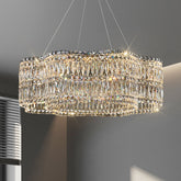 Modern Floral K9 Crystal Chandelier