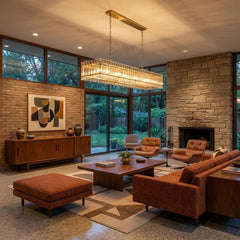 Modern Rectangular Linear Chandelier