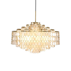 Teardrops Tiered Shell Chandelier