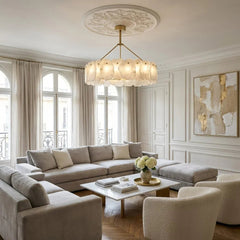 Tiered Alabaster Chandelier