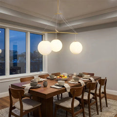 Triple Glass Orb Pendant Lamp