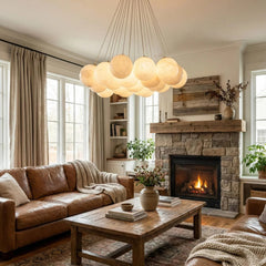 Alabaster Balls Chandelier
