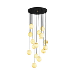 Alabaster Cluster Balls Chandelier