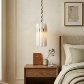 Artisanal Alabaster Large Chandelier