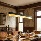 Linear Rectangular Alabaster Pendant Light