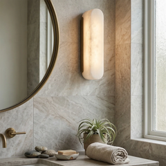 Luxury Alabaster Vertical Wall Lamp