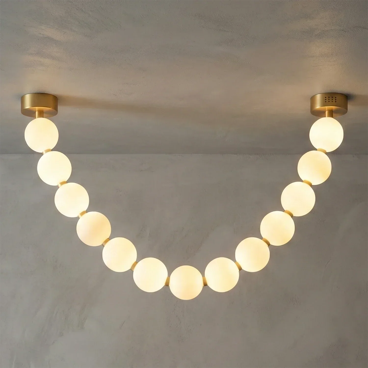 Dazzling Pearl Necklace Chandelier