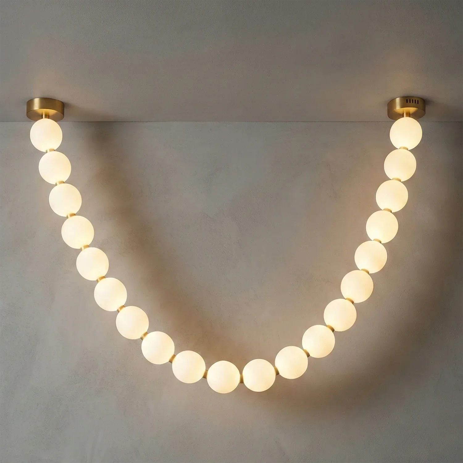 Dazzling Pearl Necklace Chandelier