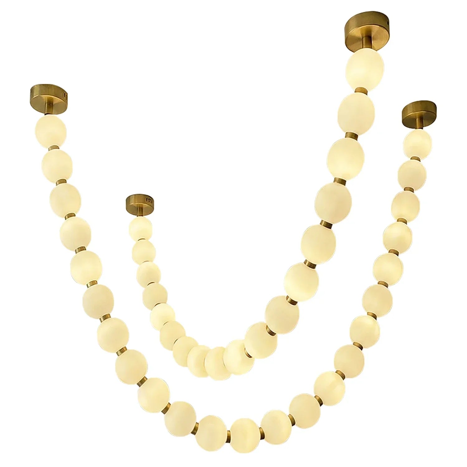 Dazzling Pearl Necklace Chandelier