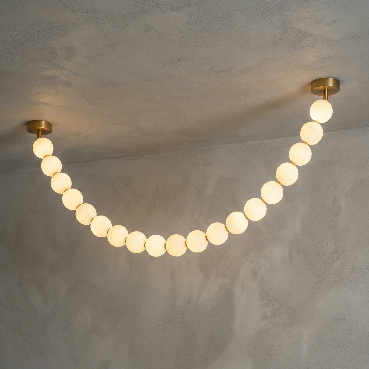 Dazzling Pearl Necklace Chandelier