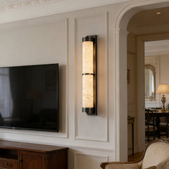 VUUE Cylindra Alabaster Brass Wall Light