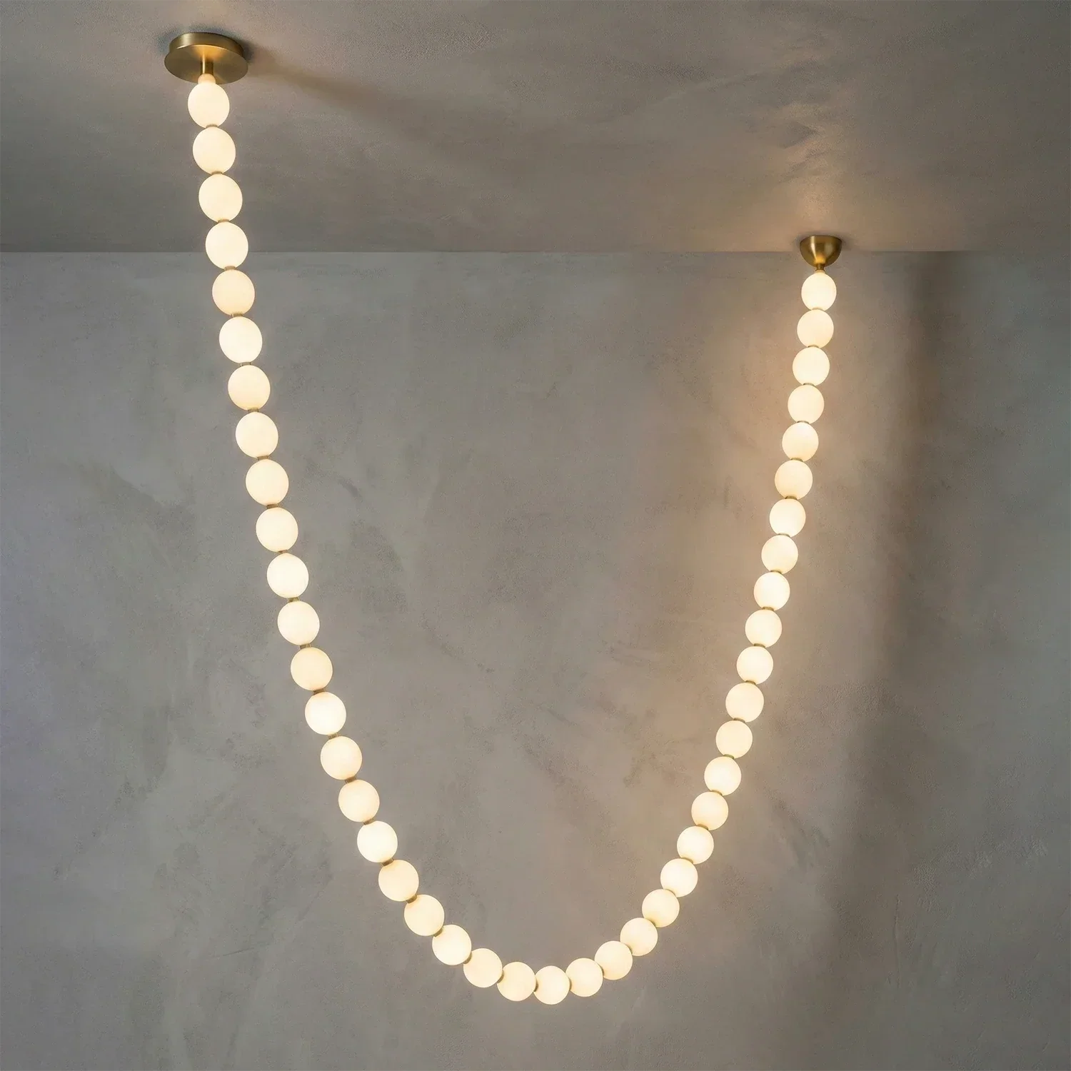 Dazzling Pearl Necklace Chandelier