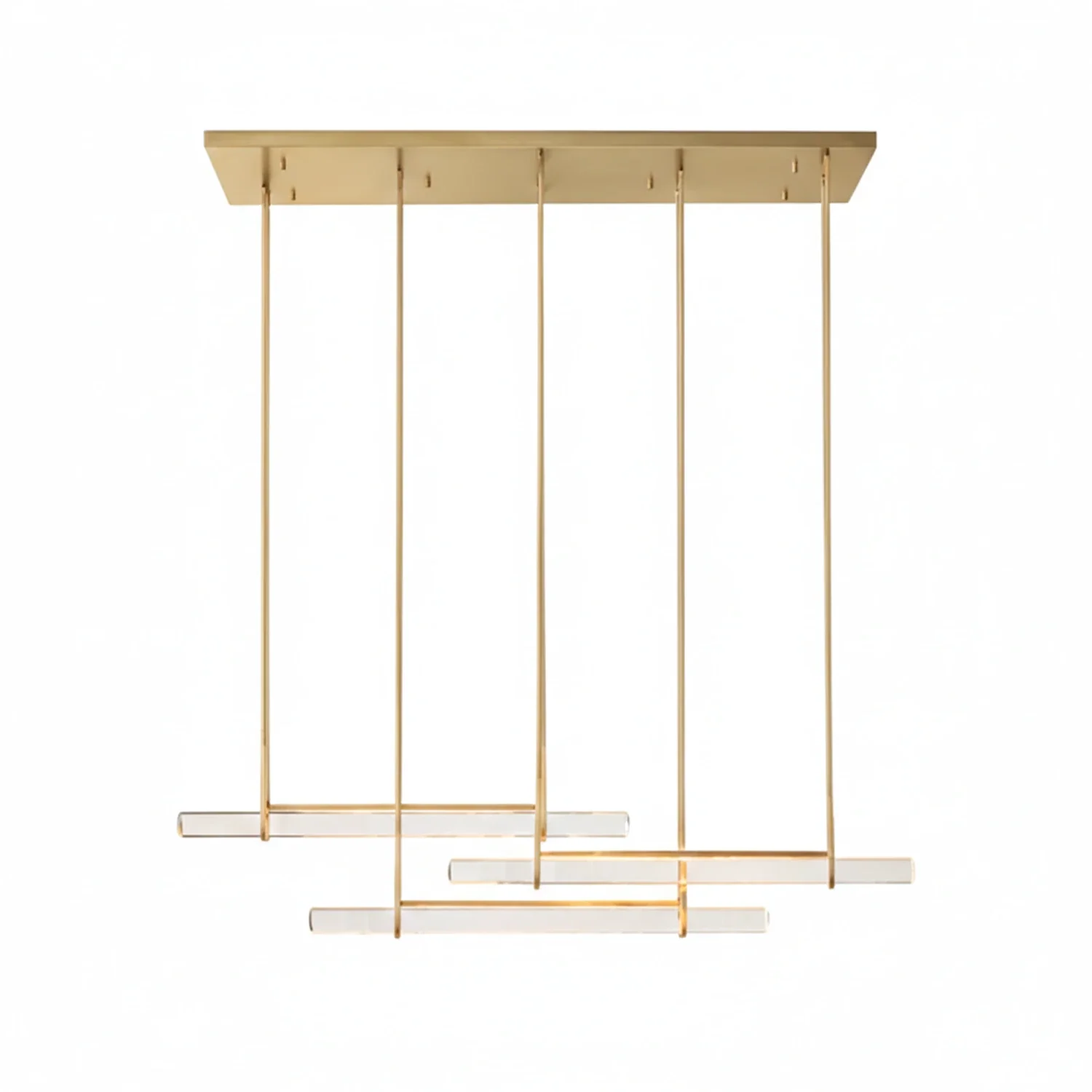 Audubon Crystal-Glow Multi-Bar Linear Chandelier