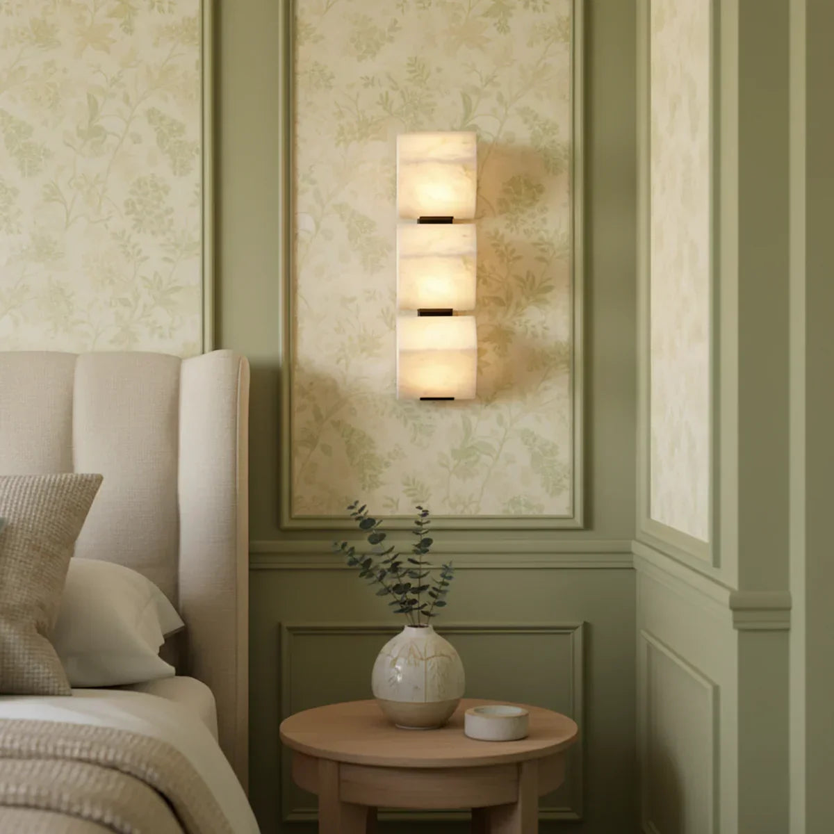Alabaster Staircase Wall Lamp