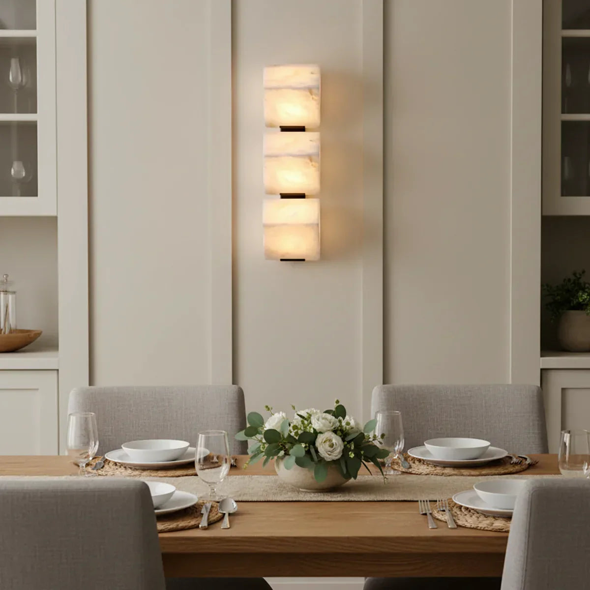 Alabaster Staircase Wall Lamp