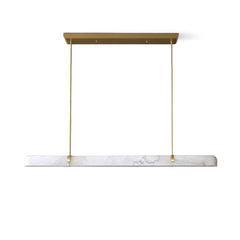 Alabaster Linear Tube Chandelier