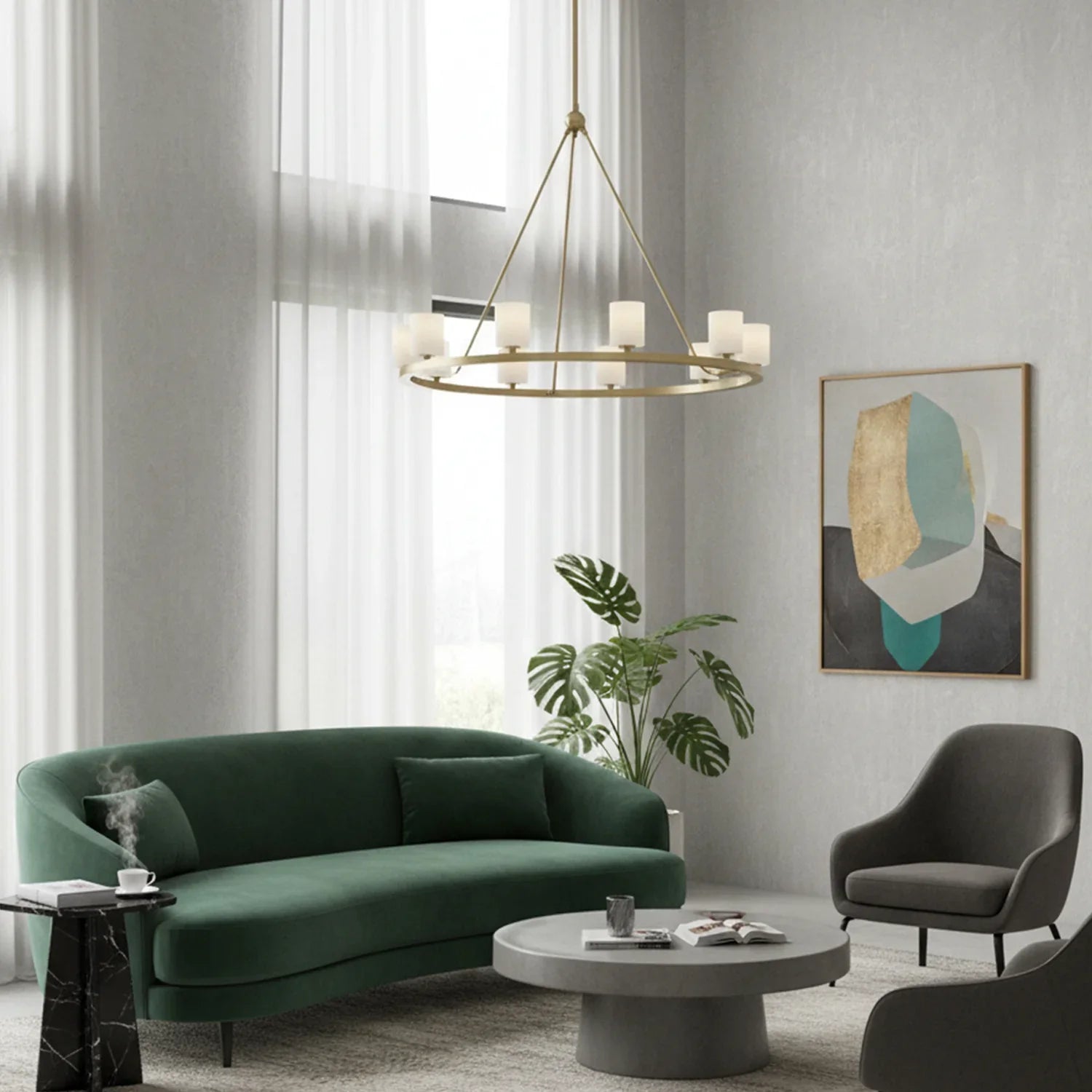 Aragon Light Alabaster Chandelier