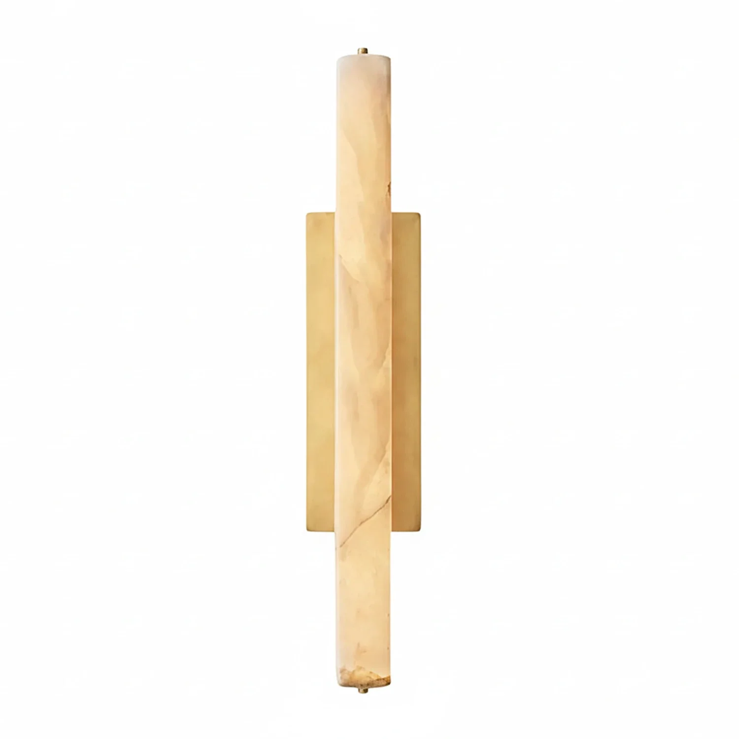 Audon Natural Linear Alabaster Stone Wall Sconce