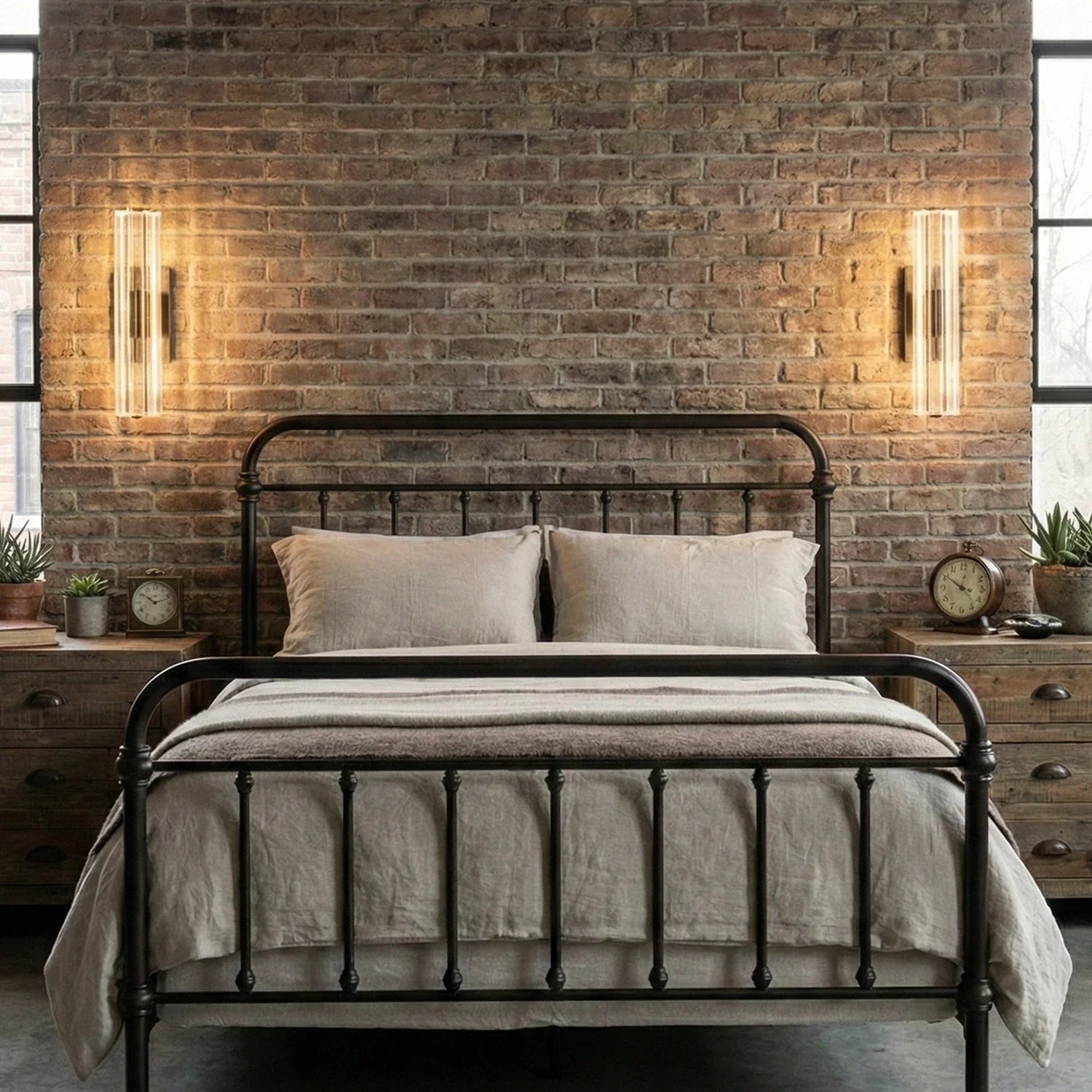 Audubonne Minimalist Crystal Column Sconce
