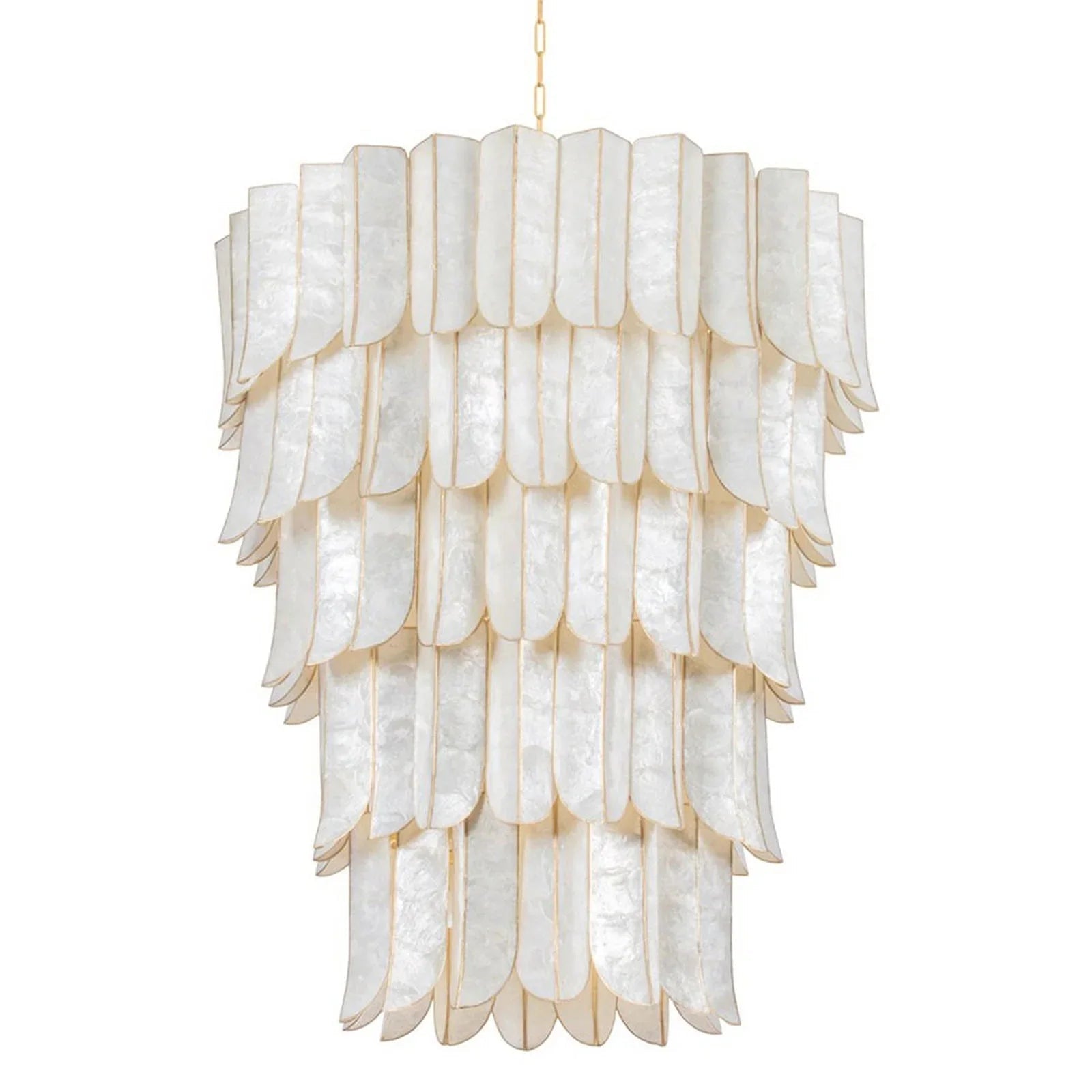 Cartagena Vintage Gold Leaf Chandelier