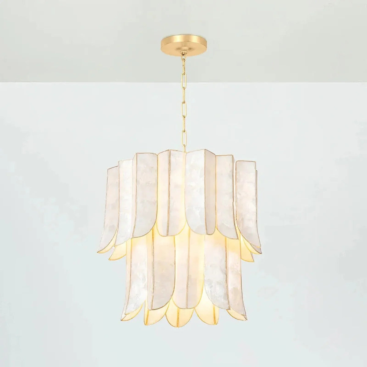 Cartagena Vintage Gold Leaf Chandelier