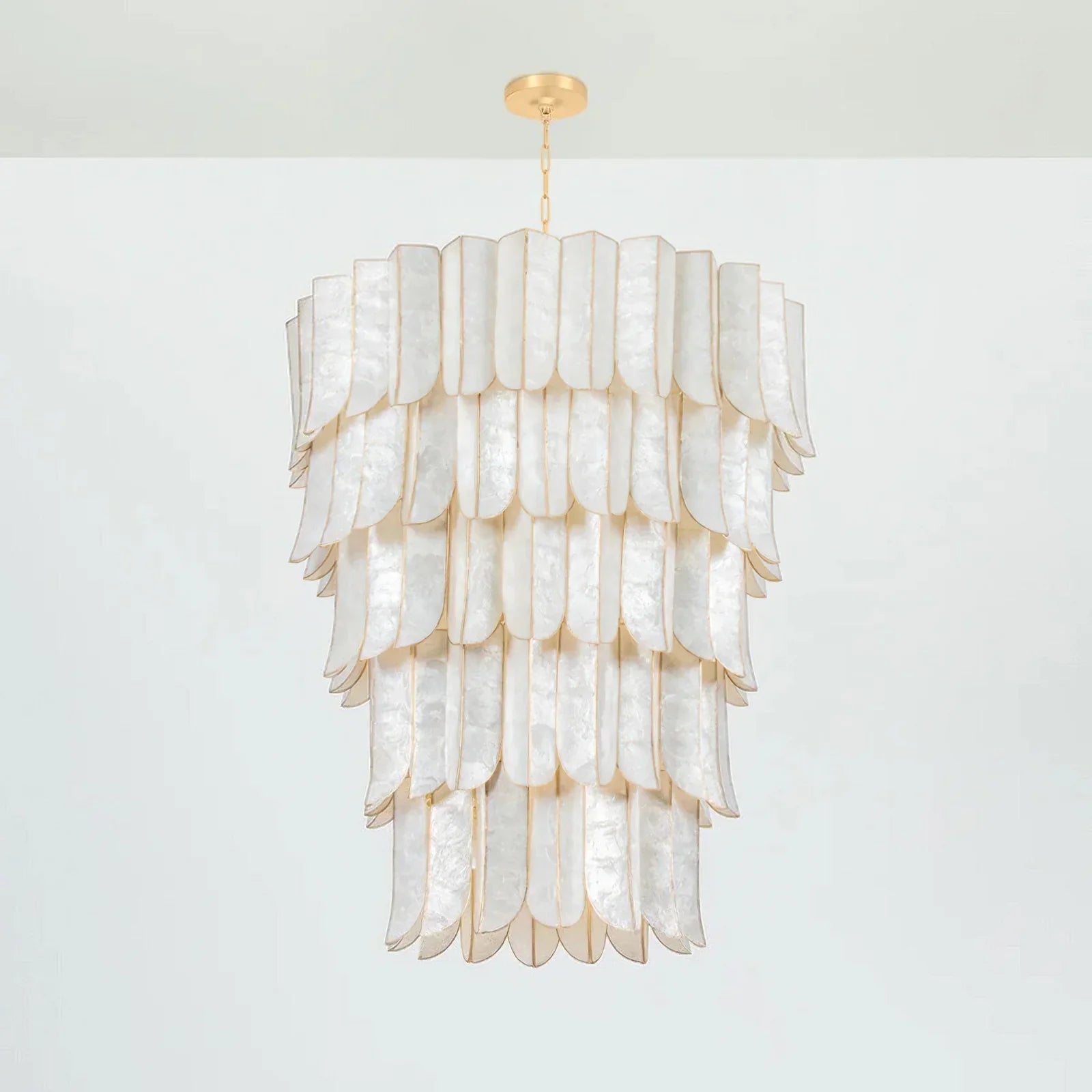 Cartagena Vintage Gold Leaf Chandelier