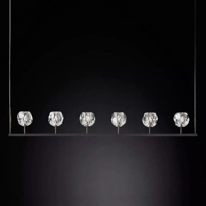 Crystal Ball Linear Chandelier