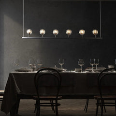 Crystal Ball Linear Chandelier