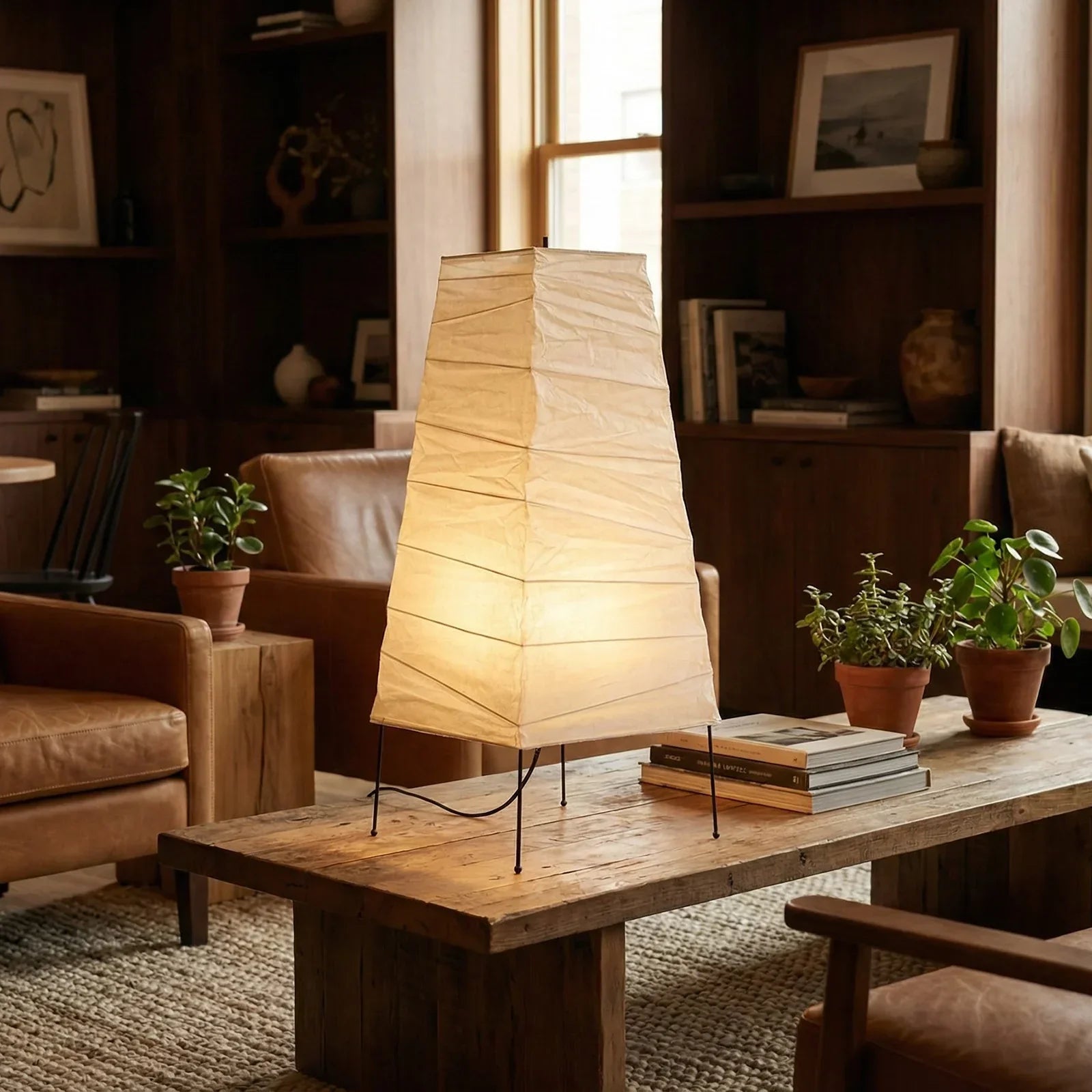 Akari Trapezoidal 4N Table Lamp