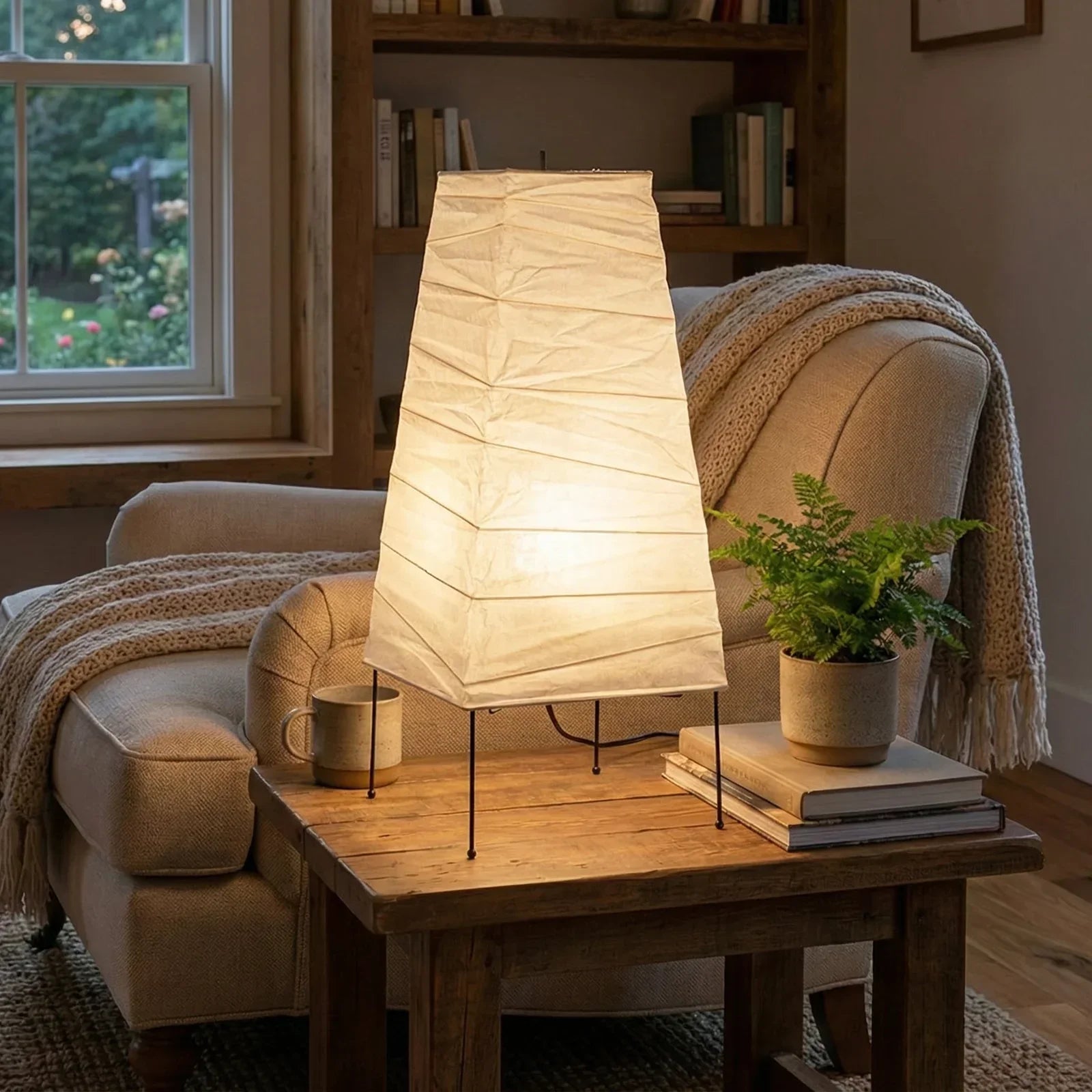 Akari Trapezoidal 4N Table Lamp