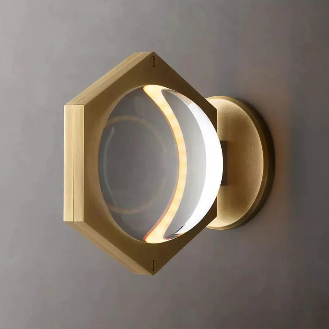 Genius LED Crystal Orb Wall Sconce