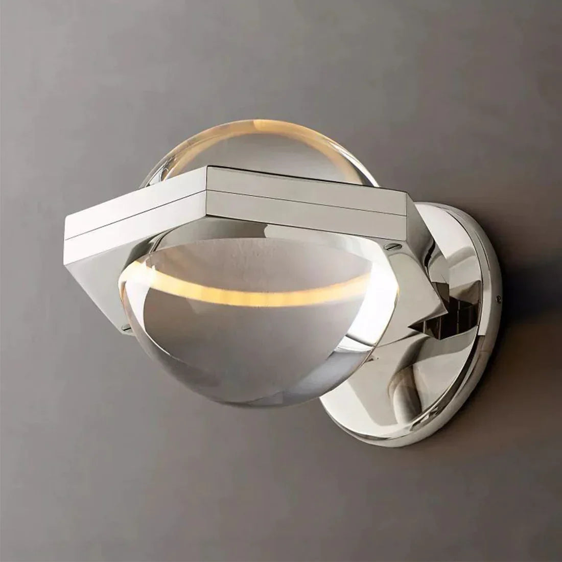 Genius LED Crystal Orb Wall Sconce
