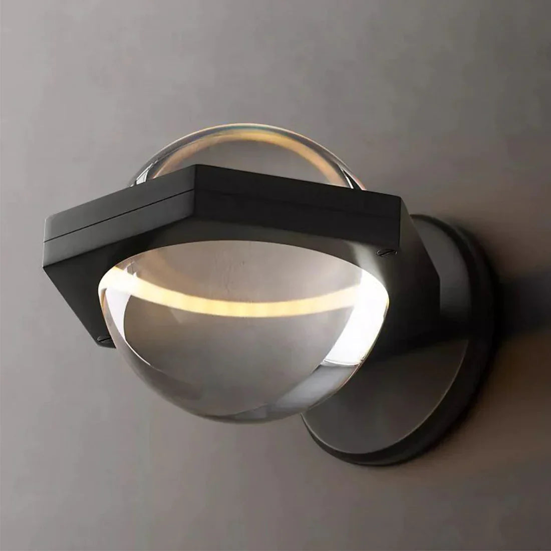 Genius LED Crystal Orb Wall Sconce