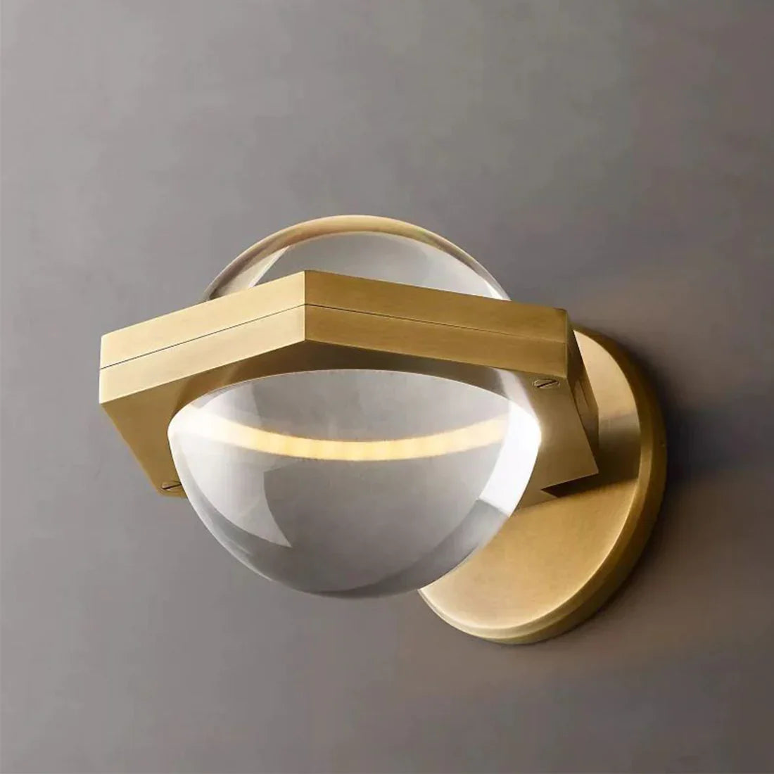 Genius LED Crystal Orb Wall Sconce