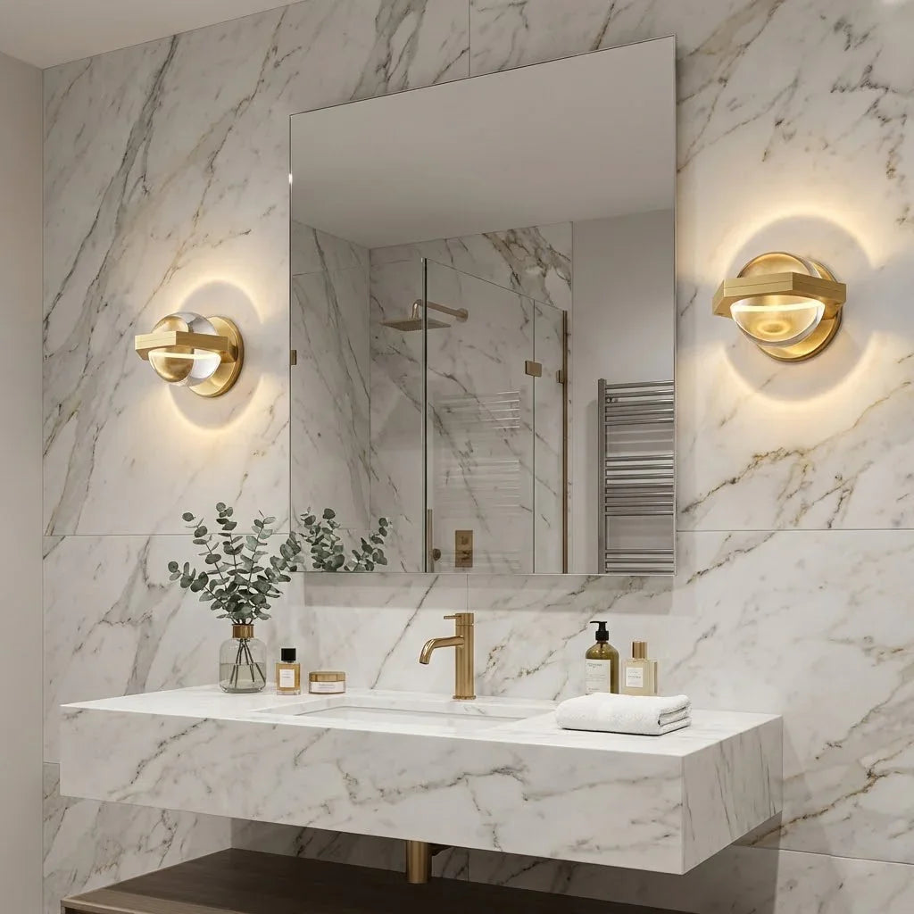 Genius LED Crystal Orb Wall Sconce