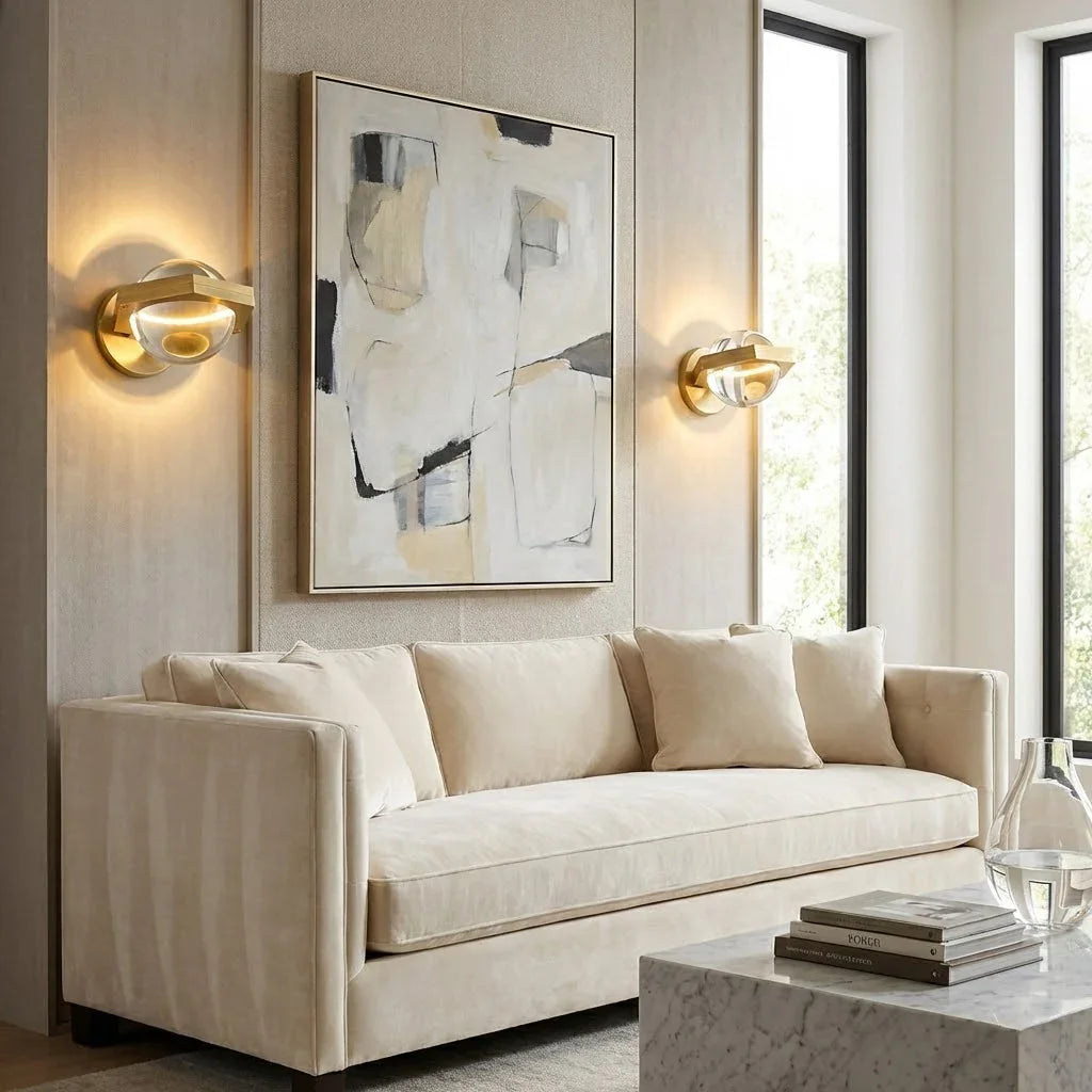 Genius LED Crystal Orb Wall Sconce