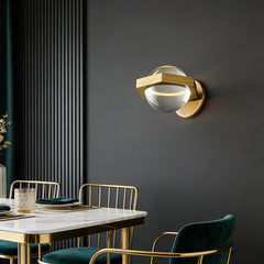 Genius LED Crystal Orb Wall Sconce