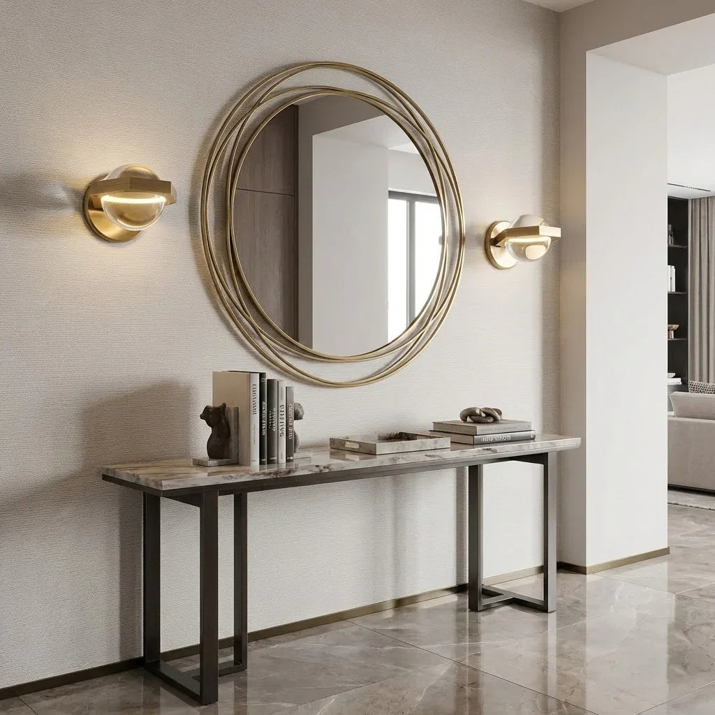 Genius LED Crystal Orb Wall Sconce