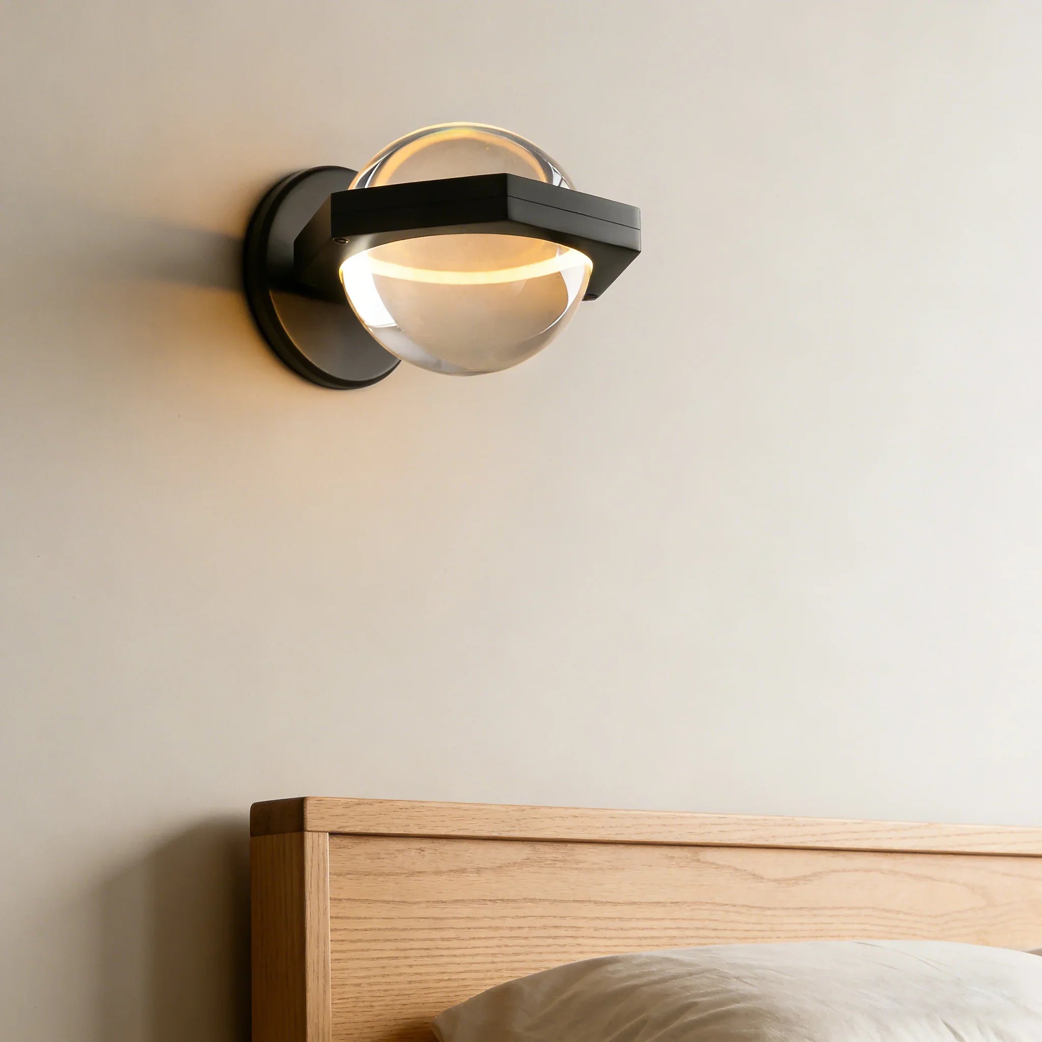 Genius LED Crystal Orb Wall Sconce