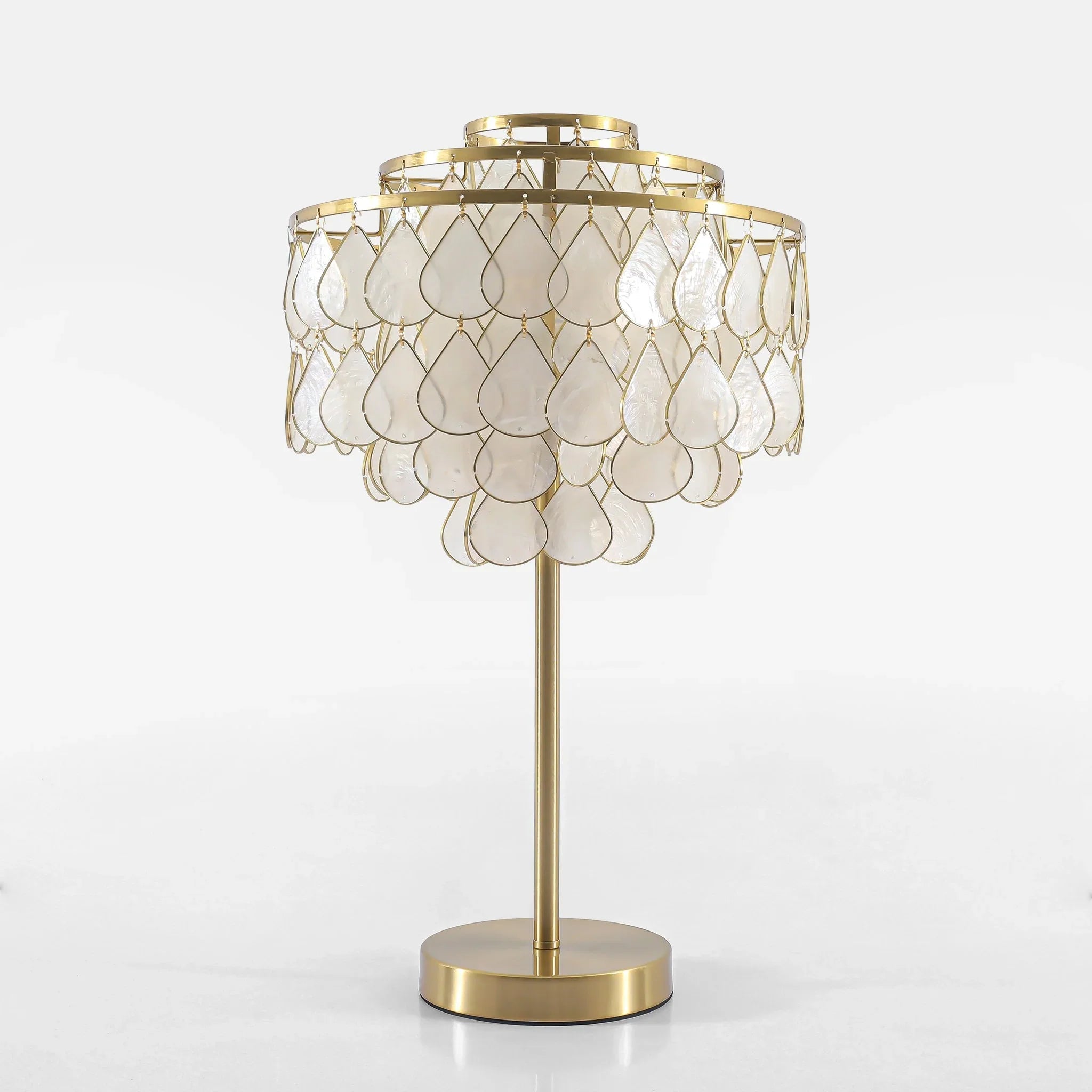 Teardrops Capiz Table Lamp