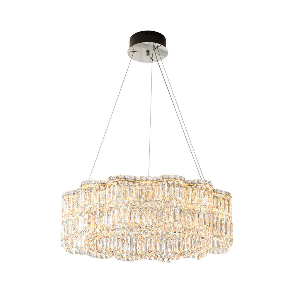 Modern Floral K9 Crystal Chandelier