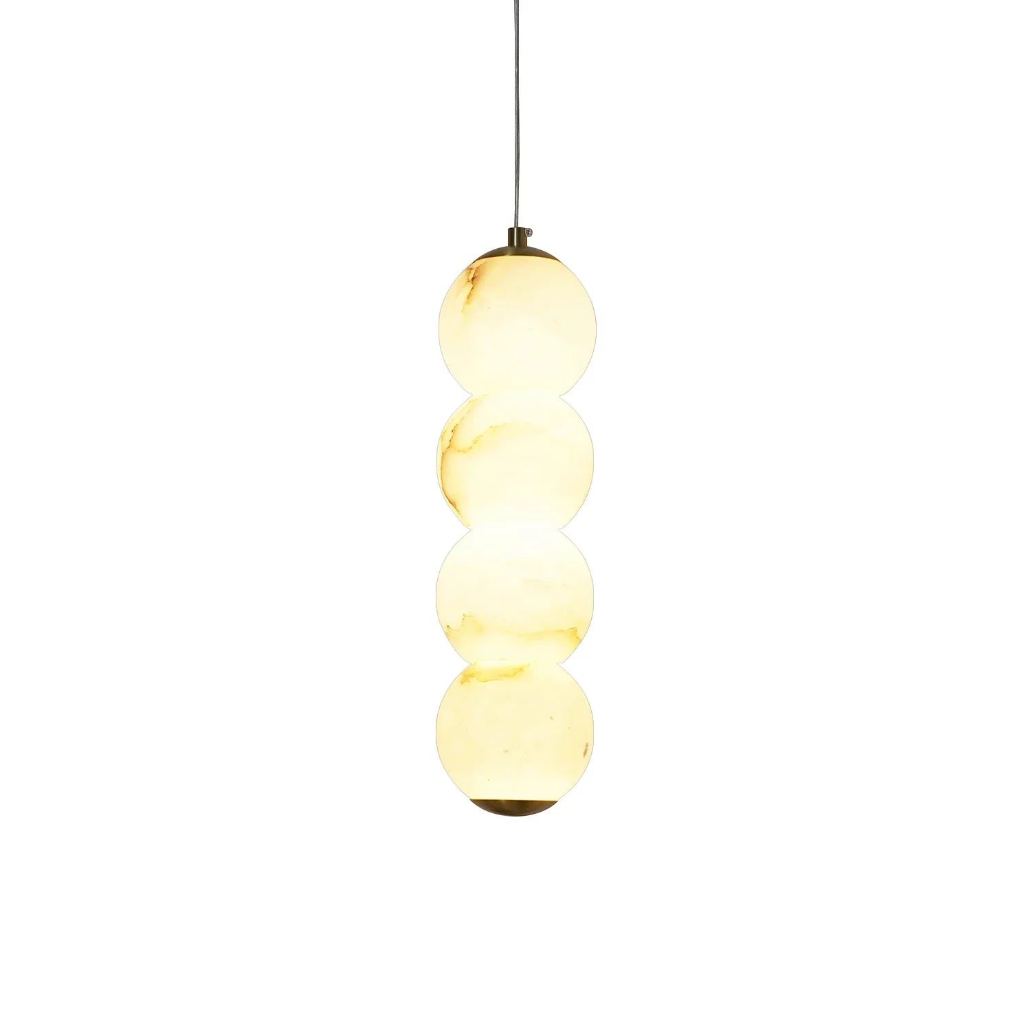 Pearl Alabaster Round Pendant Light