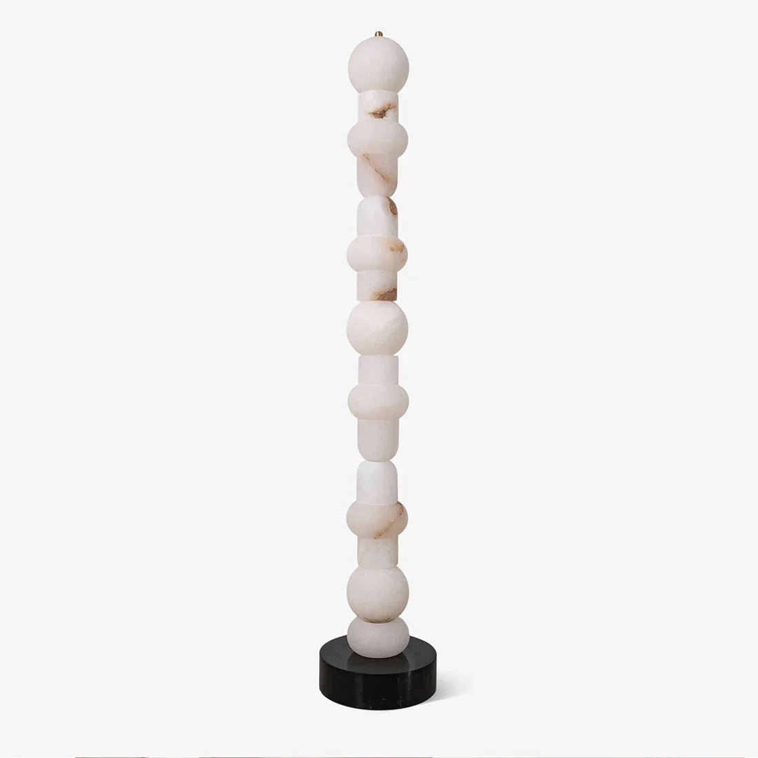 Stacked Alabaster Orb Floor Lamp