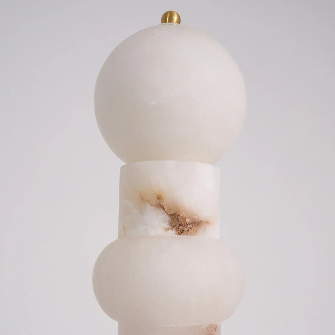 Stacked Alabaster Orb Floor Lamp