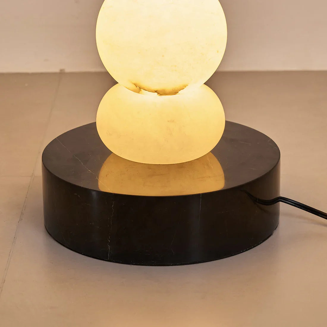 Stacked Alabaster Orb Floor Lamp