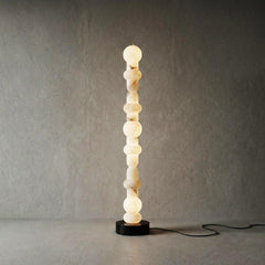 Stacked Alabaster Orb Floor Lamp